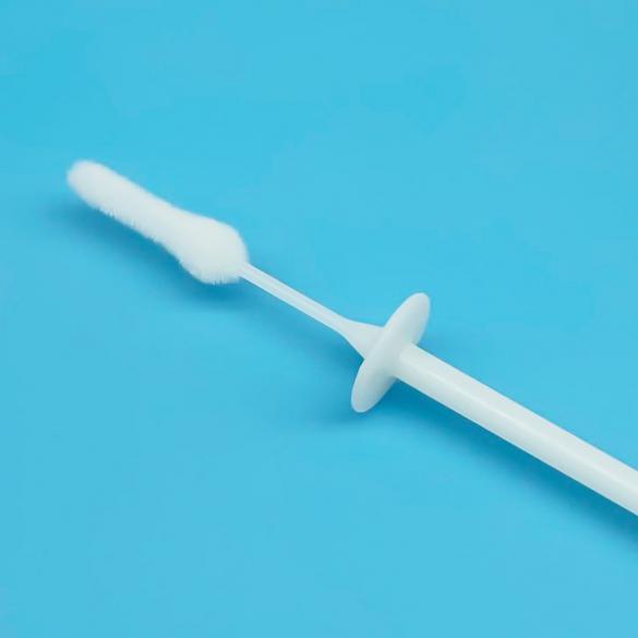 Flocked Nasal Swab With Stopper, Nylon Mid-Turbinate Swab