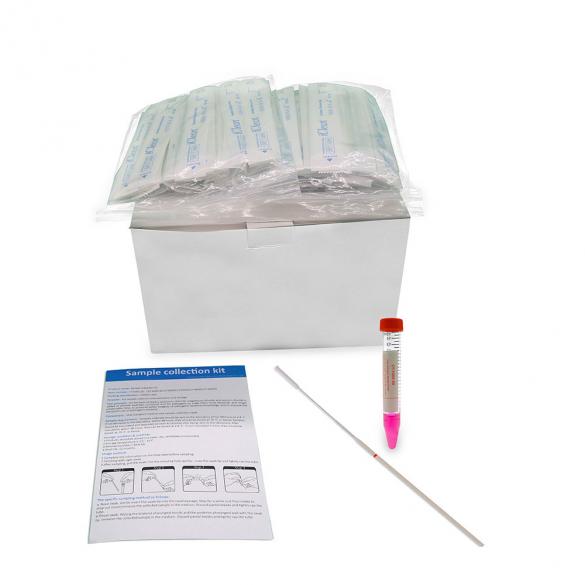 Viral transport medium tube with swab