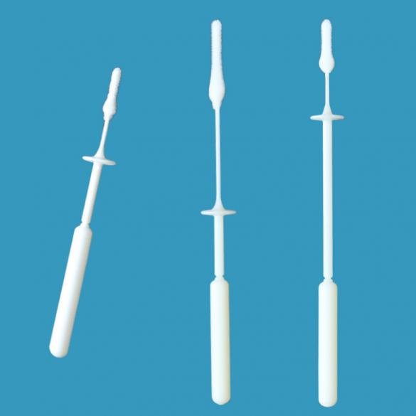 Flocked Nasal Swab With Stopper, Nylon Mid-Turbinate Swab