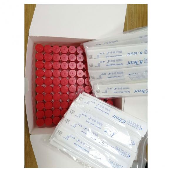 Viral transport medium tube with swab