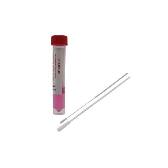 Viral transport medium tube with swab